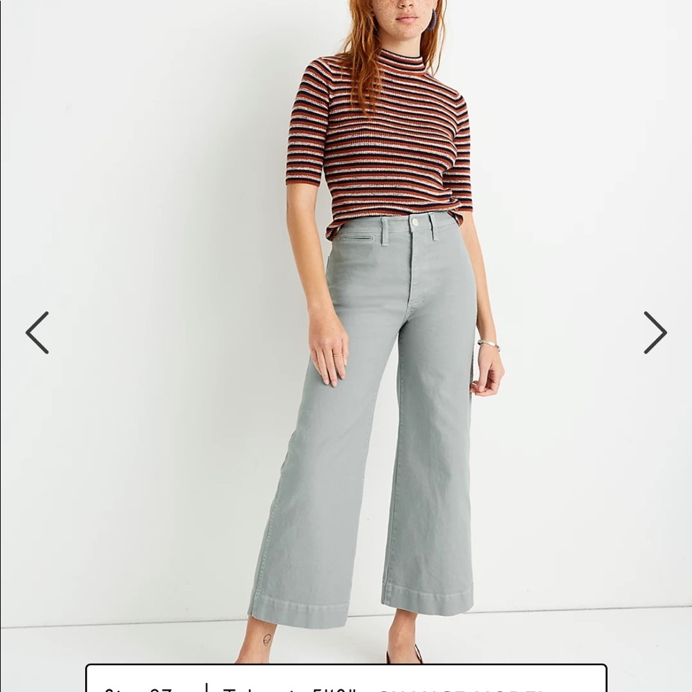 Madewell Emmett Wide-Leg Crop Velveteen Pants (24)